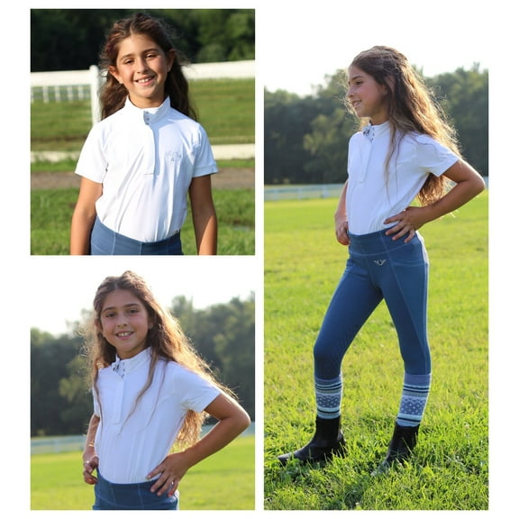 Equine Couture Children's Cara Short Sleeve Show Shirt