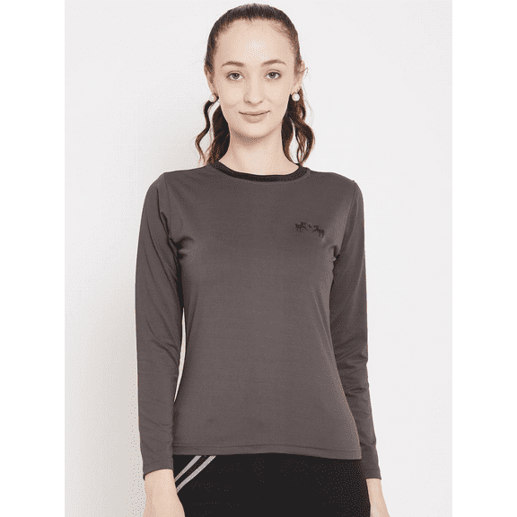 Equine Couture Equilibrium Long Sleeve Shirt XXL Charcoal