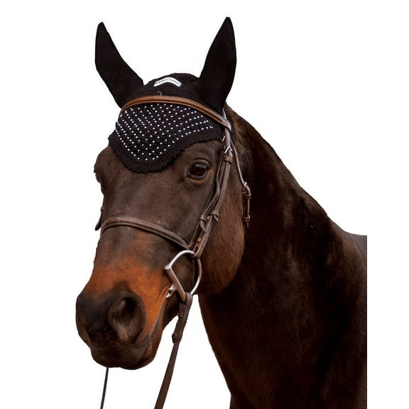 Equine Couture Fly Bonnet Full Black