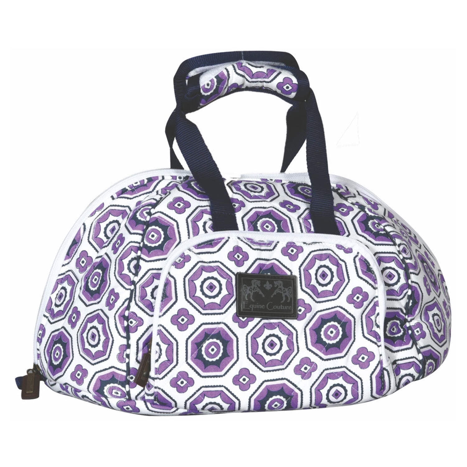 Sac De Selle équitation KELSEY - Couture équine - Violet/rose Imprimé