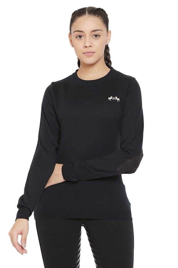 Ladies Icelandic Sweater - Black - XXXL
