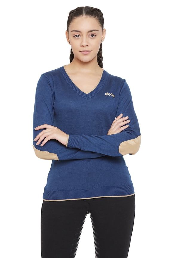 Ladies Morgan V-Neck Sweater - DUTCH BLUE - XXXL