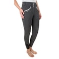 thumbnail image 1 of Equine Couture Ladies Nicole Knee Patch Breech- Charcoal- 34, 1 of 4
