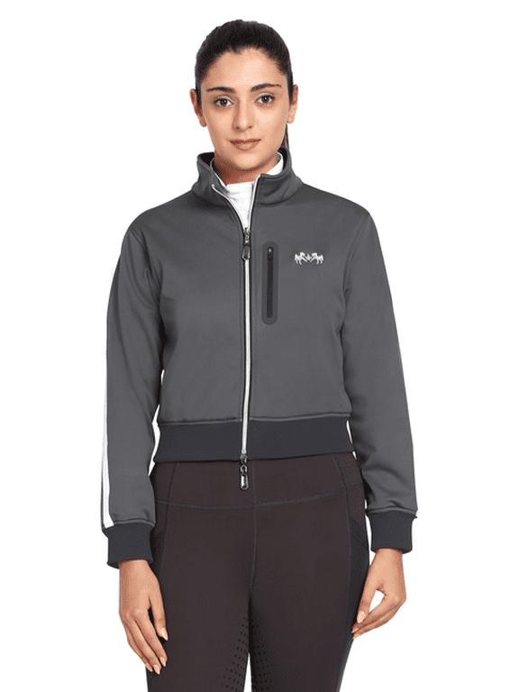 Equine Couture Ladies Pippa Cropped Jacket Charcoal