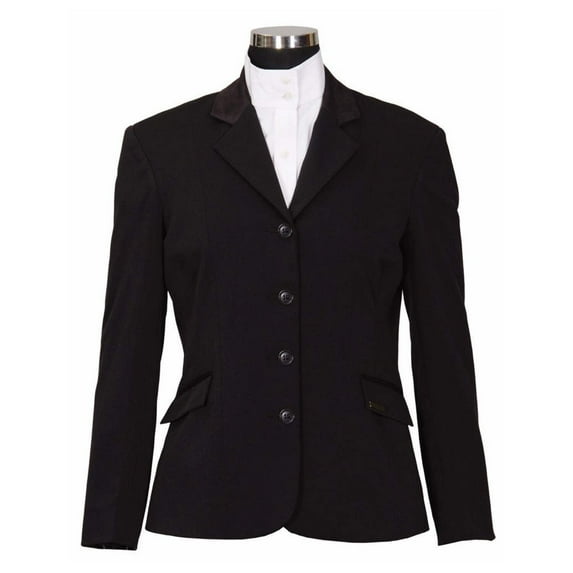 Equine Couture Ladies Raleigh Show Coat 16 Black