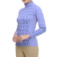thumbnail image 1 of Equine Couture Ladies Snaffle Bits Sport Shirt- Blue- 3X, 1 of 7