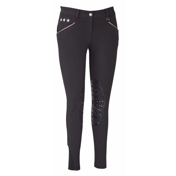 Equine Couture Ladies Stars  Stripes Silicone Knee Patch Breeches