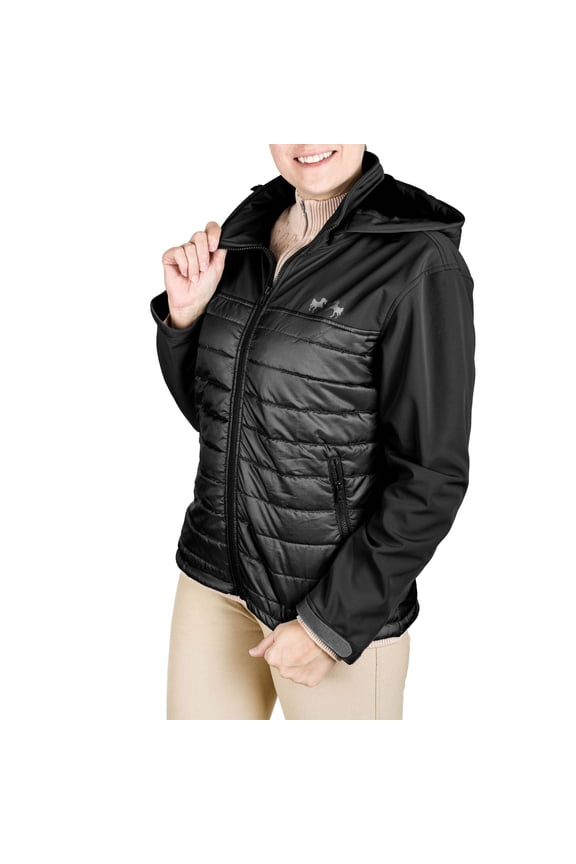 Equine Couture Parker Puffer Jacket- Black- X-Small