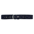 thumbnail image 1 of Equine Couture Diamond Quilted Suede Belt with Diagonal Line, 1 of 7