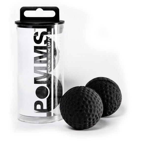 Equine Healthcare 9508000000 Pomms Equine Ear Plugs Horse, Black - Horse