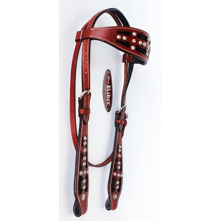 Equine Horse Show Saddle Tack Rodeo Bridle Western Leather Headstall 7876H