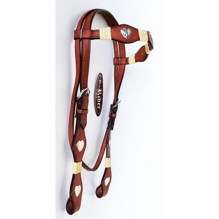 Equine Horse Show Saddle Tack Rodeo Bridle Western Leather Headstall 7878HB