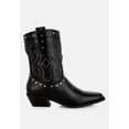 thumbnail image 1 of Equine Studded Embroidery Cowboy Boots, 1 of 5
