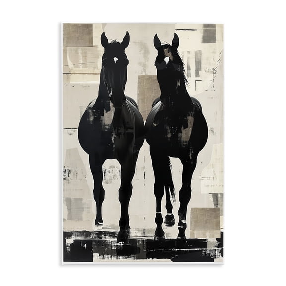 Stupell Industries Equinity Horse Pair Wall Plaque Art, design by Annabelle Hall, 15 x 10