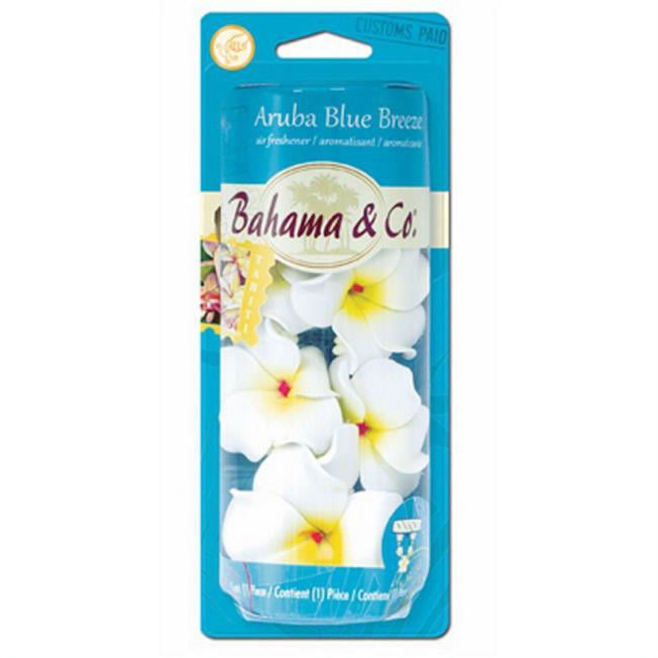 Equinox 2 211054 Aruba Blue Breeze Scented Car Air Freshener Necklace
