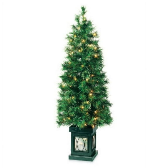 Equinox 2 CPEV-817-40LW4 Artificial Pre-Lit Potted Tree, Evanston Pine, 4-Ft.