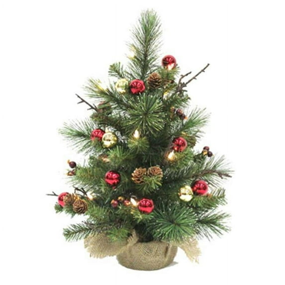 Equinox 2 Inc MBT-2P13-18 18 in. Mini Burlap Artificial Decor Tree