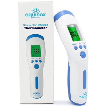 Equinox Digital Forehead Thermometer - Thermometer for Adults - No Touch Thermometer (Non Contact / Touchless) - Body/Surface/Room Temperature Scanner – LCD Display Ideal for Whole Family & Babies