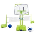 thumbnail image 1 of Equinox Pool Basketball and Volleyball Set, Adjustable Poolside Game, Multicolor, 1 of 11