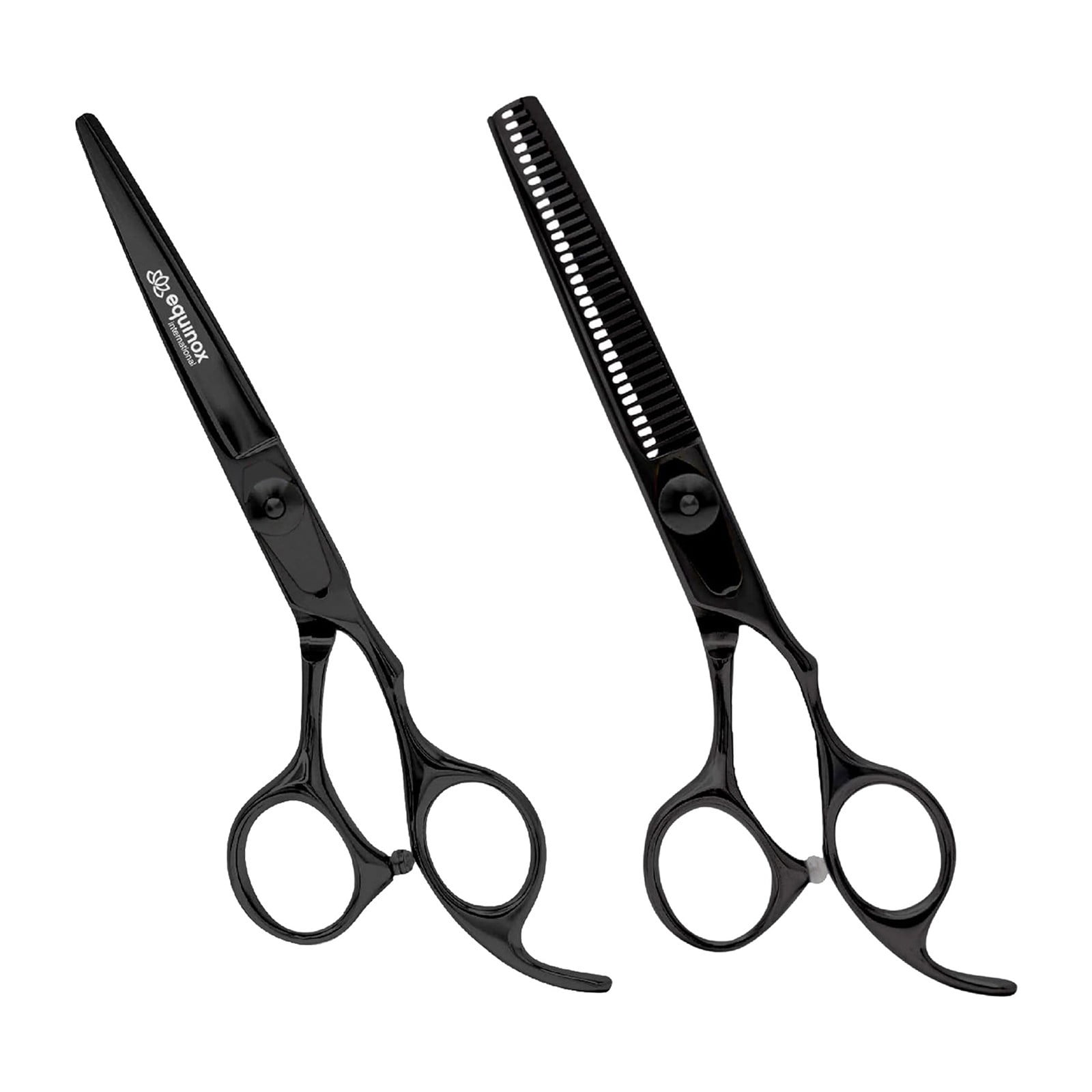 Equinox Professional Scissors Set - Barber & Thinning Shears for Hair Cutting & Grooming, Premium Japanese Stainless Steel, Barber Accessories & Tool