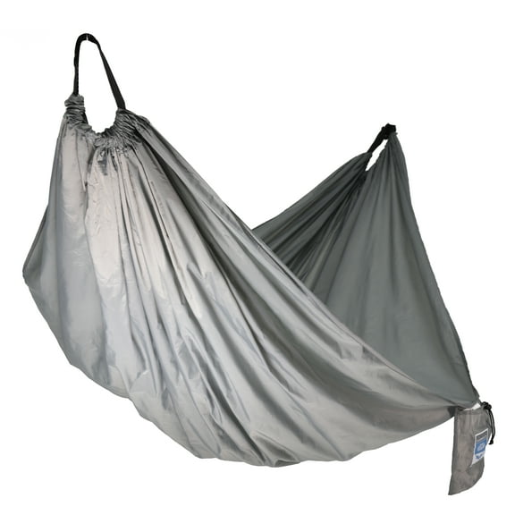 Equip 1 Person Lightweight Portable Single Panel Travel Hammock, Gray Open Size 116" L x 59" W