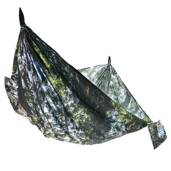 Equip 1 Person Trees Photo Real Portable Camping Outdoor Hammock