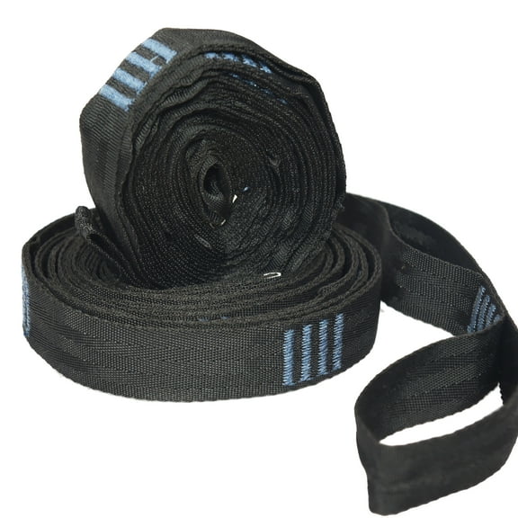 Equip Adjustable Outdoor Black Polyester Hammock Tree Straps