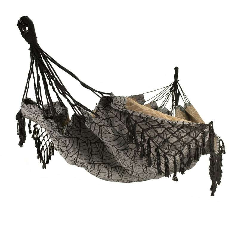 Black macrame hammock sales
