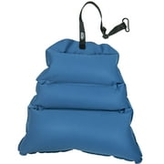 Equip Navy Blue and Gray Inflatable Polyester Camping Hammock Pillow, Assembled Product Size 15" L x 15" W
