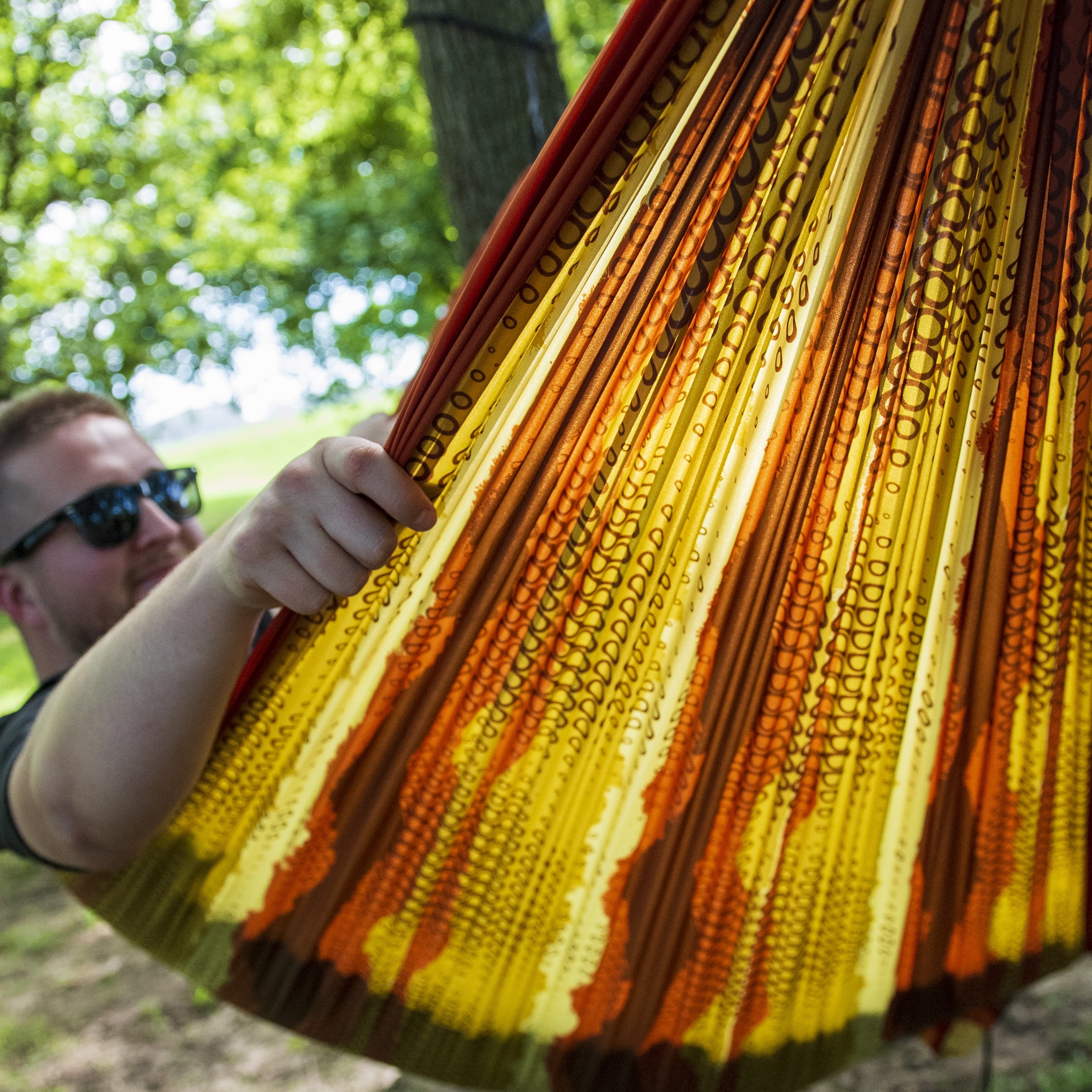 Equip Nylon Portable Camping Travel Hammock, One Person Rust Gaming Skin, Size 116" L x 59" W