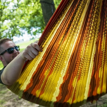 Equip Nylon Portable Camping Travel Hammock, One Person Orange Rust Gaming Skin, Size 116" L x 59" W