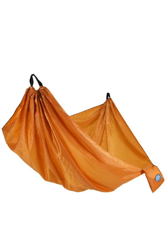 Recycled Polyester Camping Travel Hammock, 1Person Turmeric Yellow, Size 108" L x 56" W