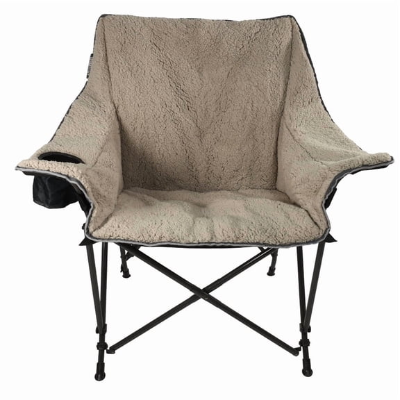Equip Trimount Sherpa Cozy Chair - Black Back/Cream Sherpa