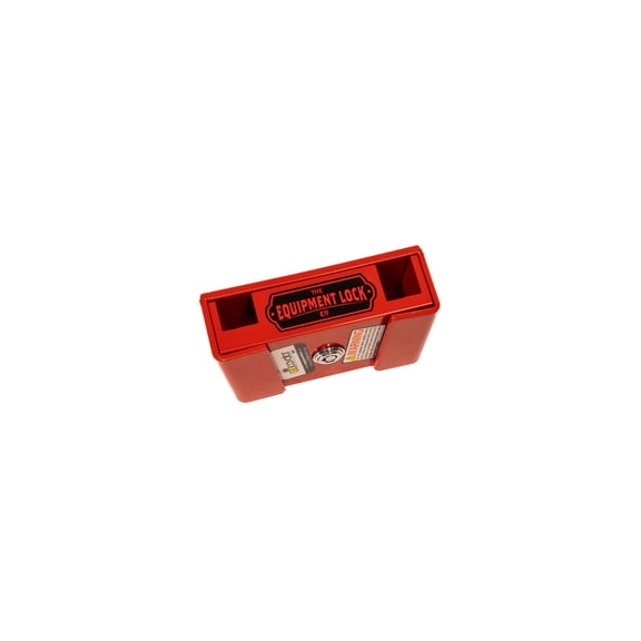 Equipment Lock Co.:  Excavator Lock:  Excavator Drive Control Lock; Excavator Construction Equipment Lock
