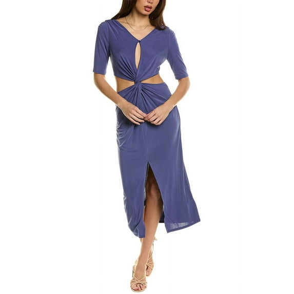 Equipment womens Genevieve Midi Dress, XS, Blue