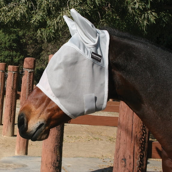 Equisential By Professionals Choice Equisential Fly Mask with Ears Charcoal COB