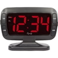 thumbnail image 1 of Equity 1.8" Large Digital Tilt Alarm Clock, Black, 30016, 1 of 4