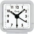 Equity 21038 Clear Quartz Analog Alarm Clock, Battery Operated, Desktop
