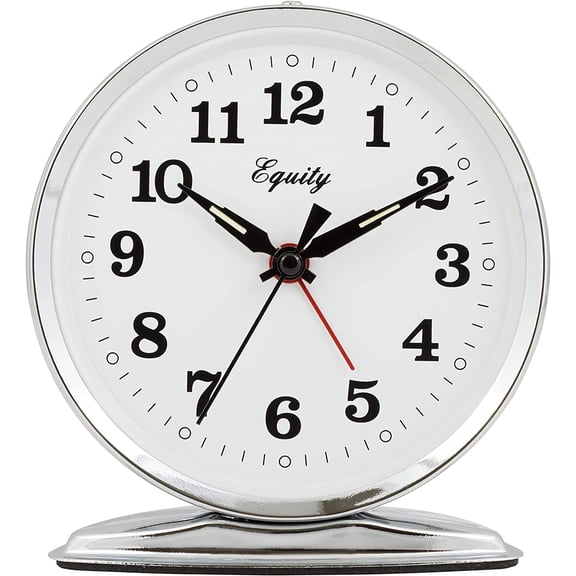 Equity 24014 Wind-Up Loud Bell Metal Alarm Clock Pack of 1