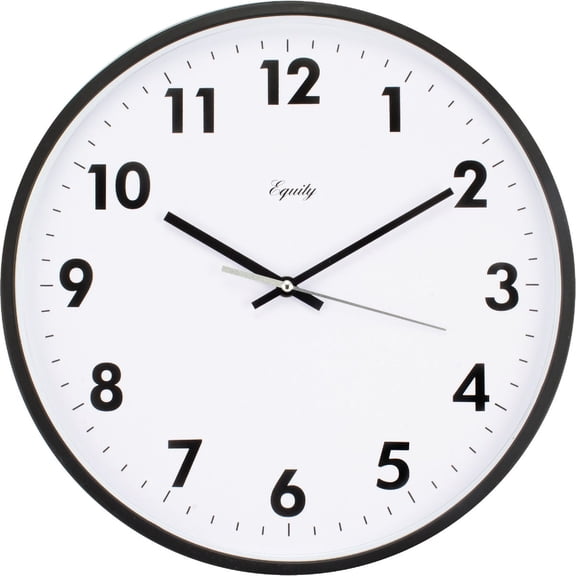 La Crosse Technology Basics 14 Inch Quartz Wall Clock - Analog, Black - 14"  Residential Use, Standard Application