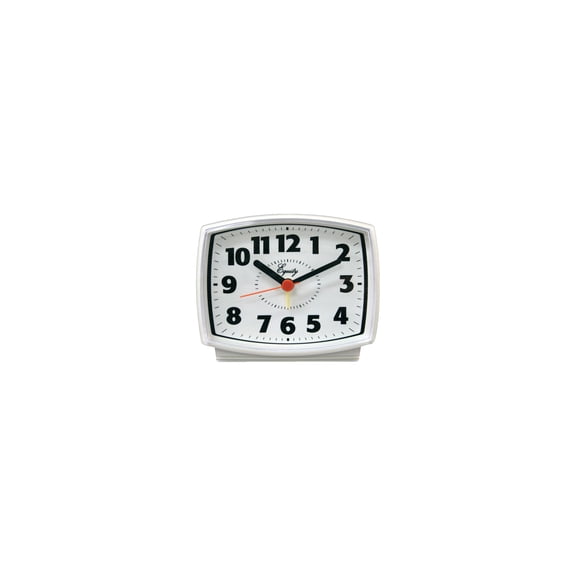 La Crosse Technology Electric Analog Alarm Clock 33100 - Snooze Function - White