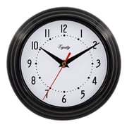 Equity by La Crosse 10 Inch Basics Black Quartz Analog wall clock, 25203