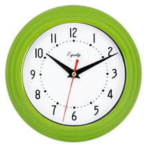 Equity 8 inch Traditional Green Indoor Quartz Analog Clock, 25016