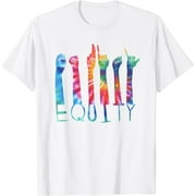 Equity Tie Dye Shirt ASL Sign Language Inclusive Diversity T-Shirt