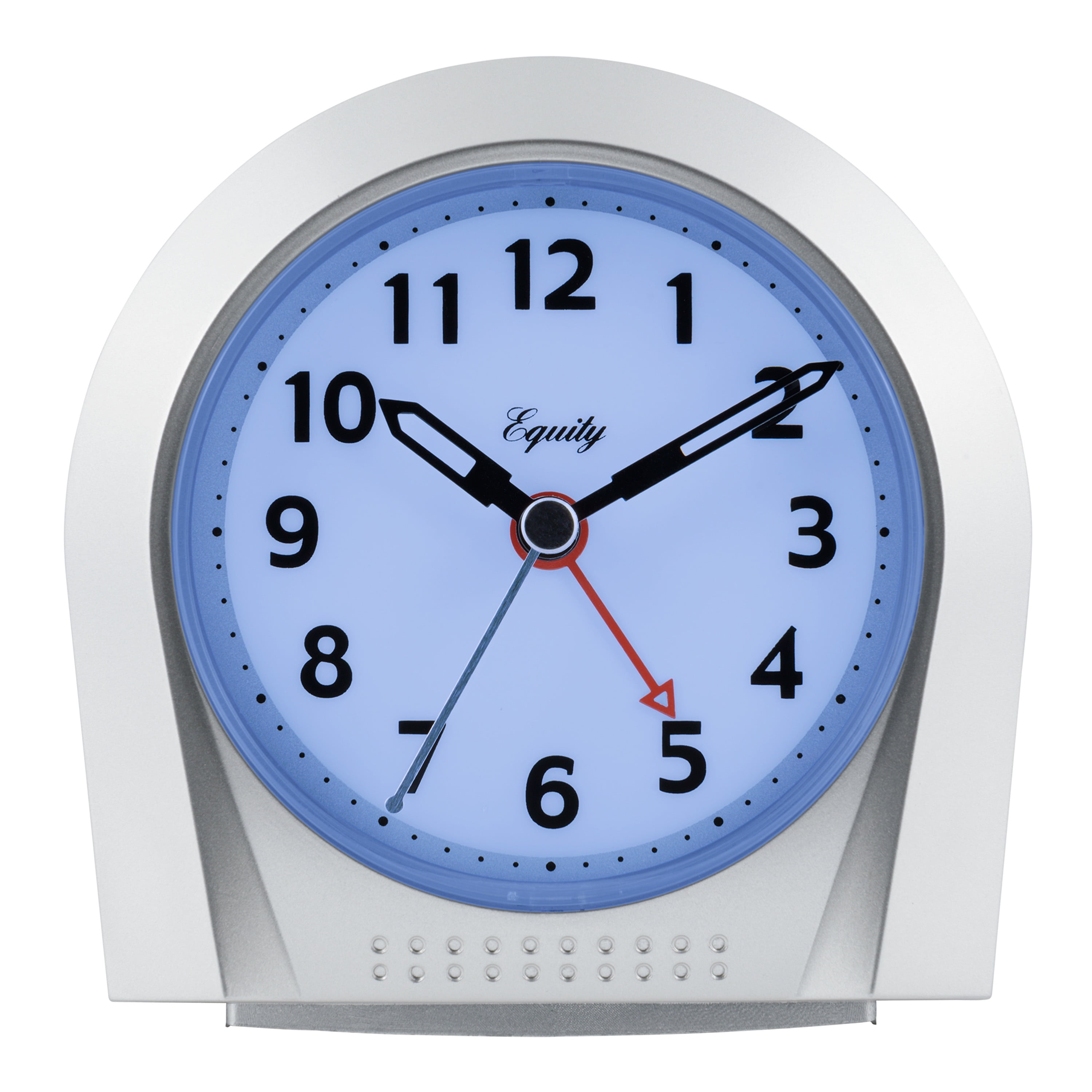 Equity by La Crosse Silent Sweep Night Vision Alarm Clock, Analog