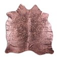 thumbnail image 1 of Equity cowhide rugs for sale ROSE GOLD METALLIC ON BLACK rug, 1 of 1