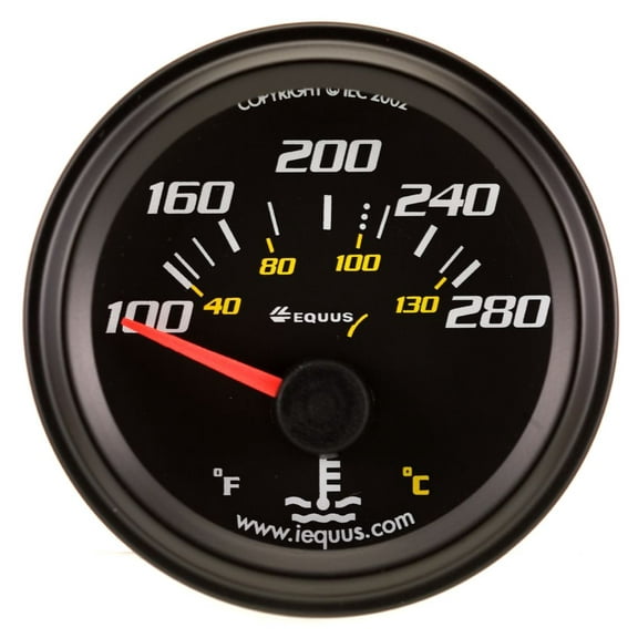 Equus 2" Electric Water Temperature Gauge