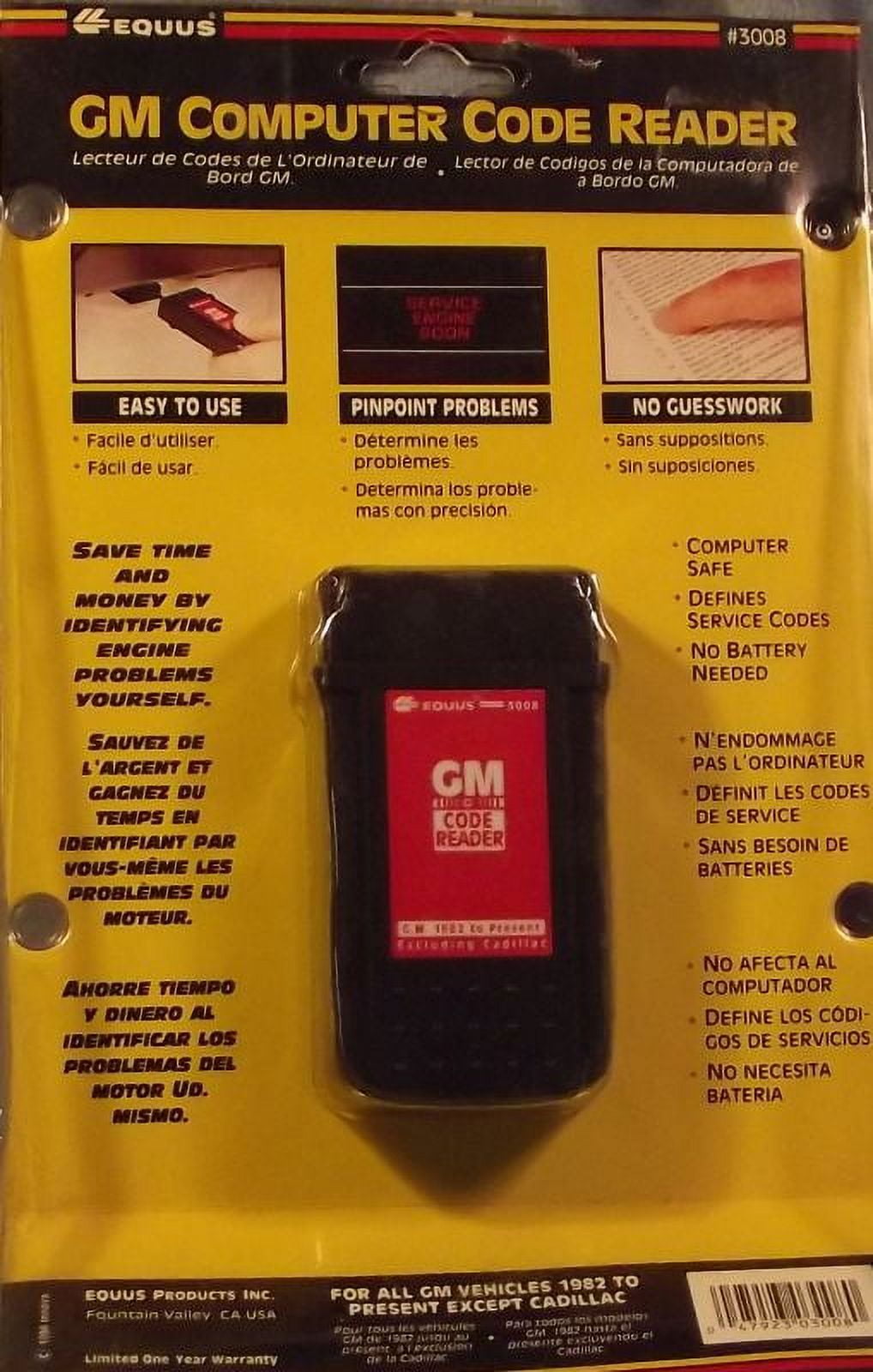 Equus 3008 GM Computer Code Reader