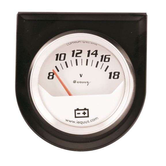 Equus 5268 5000 Series Voltmeter; 2 in.; w/Black Panel;
