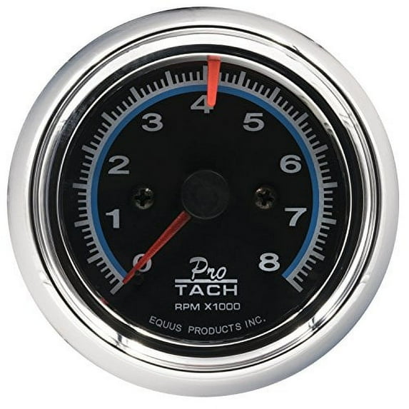 Equus 6076 Chrome Tachometer - Measures 2 1/2-Inches